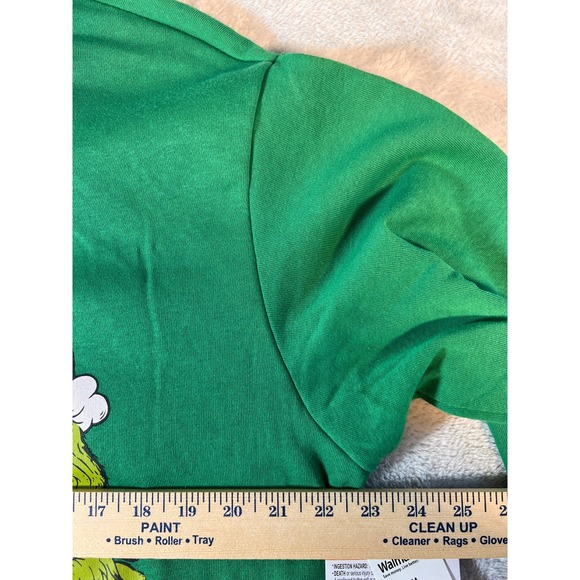 Dr Seuss The Grinch Light Up Twinkling LED Christmas Green Sweatshirt Mens M - Picture 11 of 13